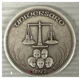 1972 Universaro World Trade .999 Silver Round