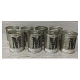 (8) Rare Marlboro Advertising Kerosene Table Lamps