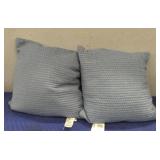 (2) Duck Feather Throw Pillows