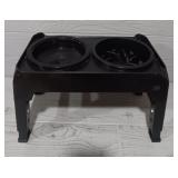Dog Food & Water Dish & Stand