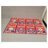 (8) Books 1988 Team Uncut Sheets Baseball Cards