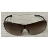 Ray-Ban Gun Metal Gray Gradient Shield Sunglasses