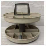 Spinning 2-Tier Organizer Storage