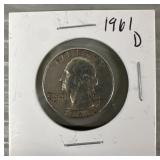 1961-D Silver Quarter