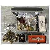 Variety of Boy Scout Pins & Other Collectibles