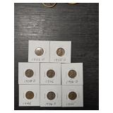 (8) U.S. Wheat Pennies