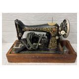 Antique Singer Sewing Machine Decorative in Box