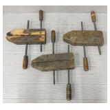 (3) Jorgensen 12' Adjustable Wood Clamps