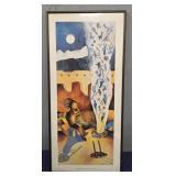 Framed 'Whispering Smoke' by Kathy Cooney