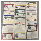(39) U.S. First Day Stamp Covers on Cards