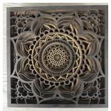 10-Piece Wooden Mandala Art