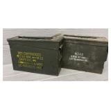 (2) Military Ammo Cans