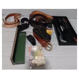 Variety of Leather Belts & Accessories