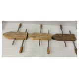 (3) Jorgensen 16' Adjustable Wood Clamps
