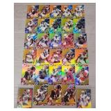 (25) Topps Platinum Gold Football Cards