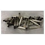 (75) Nickel 338 Win Mag Brass Shells