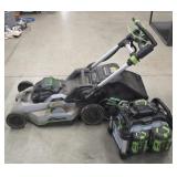 EGO Lawn Mower w/ 4-Battery Charging Pack