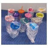 (12) Plastic Tumblers