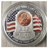 Commemorative Final Penny Token