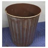 Vintage Metal Trash Can