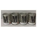(4) Rare Marlboro Advertising Tealight Table Lamps