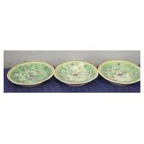 (3) Asian Pale Green Plates