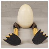 Wood Sitting Egg