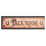 Metal 'Tack Room' Sign