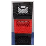 (3) Milk Crates