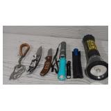 Variety of Flashlights & Knives
