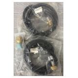 (2) 5ft Propane Hose Assembly & Tank Refill Adaptr