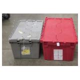 (2) Flip Top Totes