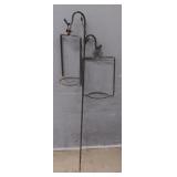 Wrought Iron Shepherd Hook & Plant Holders