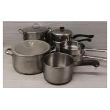 Stainless Steel Pans & Assorted Lids