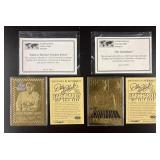 (2) Dale Earnhardt 23Kt Gold Trading Cards