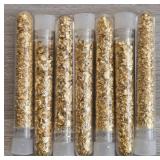 (7) Vials of Gold Foil Leaf Flakes #1