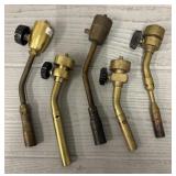 (5) BernzOmatic Solid Brass Hand Torches