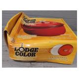 Lodge Porcelain Enamel Cast-Iron Pot Sealed