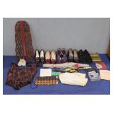 Assortment Vintage Shoes Clothing Umbrella etc.