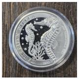 One Ounce Silver Round: Seahorse