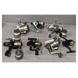 (7) Fishing Reels With Cabela's Carrying Case
