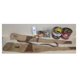 (2) Vintage Gun Cases & Assorted Brass Casings