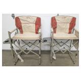 (2) Bass Pro High Rise Folding Camp Chairs