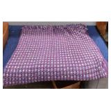 Purple Crocheted Throw Blanket