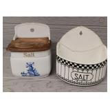 (2) Vintage Wall Salt Cellars