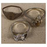 (3) Fashion Rings