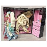 American Girl Doll w/ Clothes & Display Case