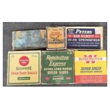 (6) Vintage Ammo Boxes