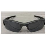 Oakley Flak Wrap-Around Mirrored Sunglasses