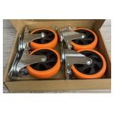 Set of Orange 5ï¿½ Caster Wheels #2